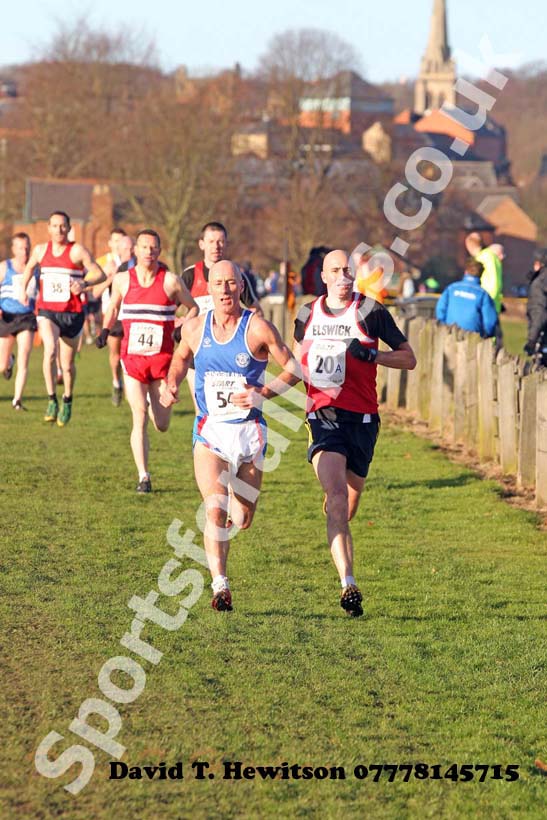 54A and 20A, Veterans race Durham Cathedral Cross Country Relays.